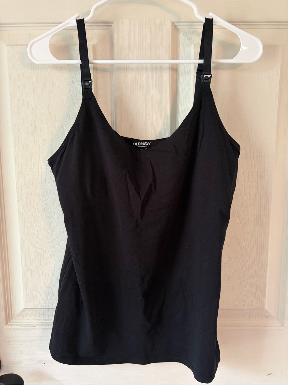 NWOT Old Navy Black Nursing Camisole with Adjustable Clips - size L